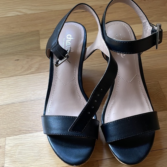 Excellent condition Charles David Black cork platform Sandals - Picture 2 of 3